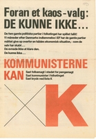 Foran et kaos-valg: DE KUNNE IKKE... KOMMUNISTERNE KAN"