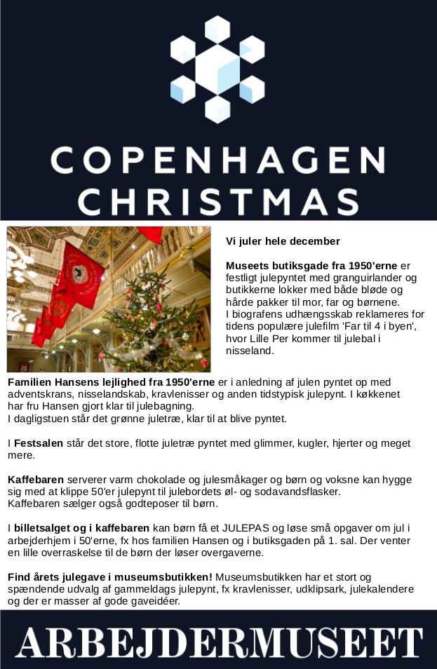 Arbejdermuseet og Copenhagen Christmas