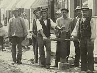 Brolæggere i Århus. 1890erne