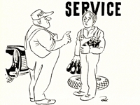 Du må indstille dig på overarbejde i aften. Du ved, hvor travlt vi har for tiden. Du skal være babysitter for mesters unger. Tegning af Herluf Bidstrup:: Du må indstille dig på overarbejde i aften. Du ved, hvor travlt vi har for tiden. Du skal være babysitter for mesters unger. Tegning af Herluf Bidstrup