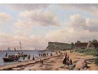 Maleriet fra 1834-35 af C.W Eckersberg forestiller slaget ved Køge bugt