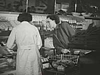 Fra HB-selvbetjeningsbutik ca. 1950