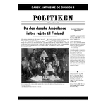Da den danske ambulance iaftes rejste til Finland