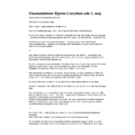 Bjarne Corydon 1. maj tale 2013