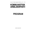 1976:  Program for Kommunistisk Arbejderparti