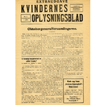 Kvindernes Oplysningsblad Nr. 2, Ekstranummer , 1. årgang 1925