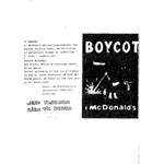 Boykot McDonalds (løbeseddel), dec. 1983