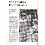 McDonalds konflikt slut, 3 Kuverter, 6/1989