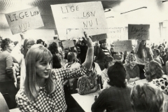 Kvinderne på B&O kræver ligeløn, 1973.