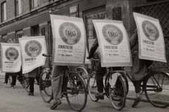 Ungkommunister til cykelaktion forud for 1. maj, 1949.