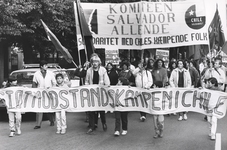 Demonstration 11/9 1986 med afgang fra den amerikanske ambassade (Foto: Finn Svensson)
