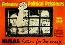 Release political prisoners, maj 1986