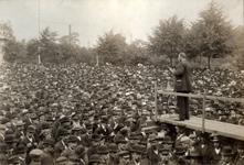 Stauning taler i Malmø under Lockouten i 1909